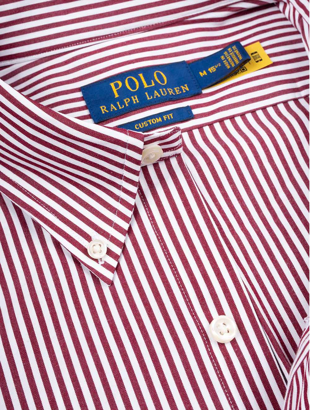 Poplin Stripe Buttondown Shirt Red