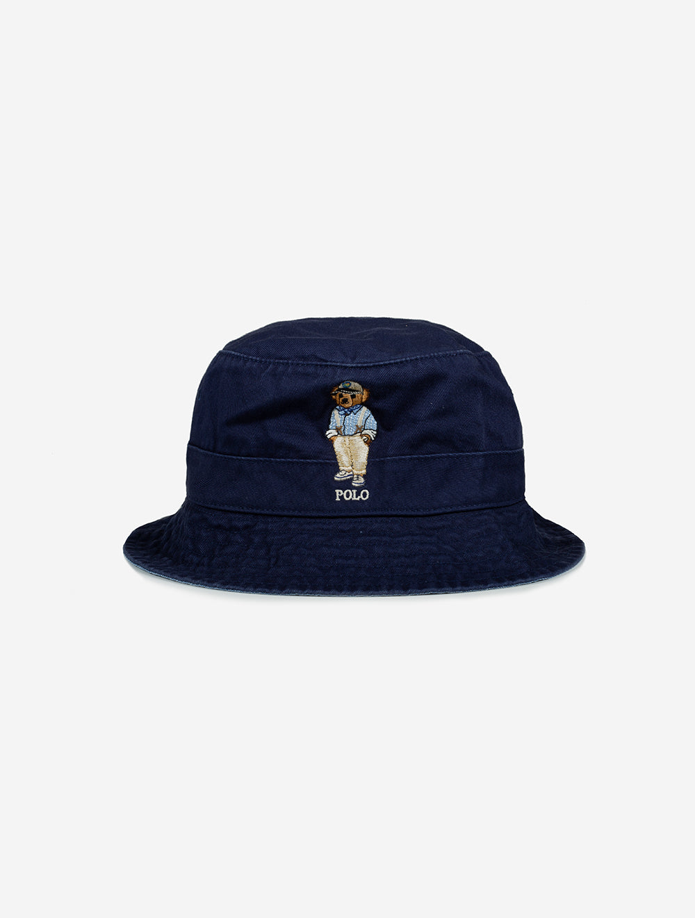 Ralph Lauren Bear Bucket Hat Cruise Navy Men's Hats Available at Louis Copeland & Sons Ireland