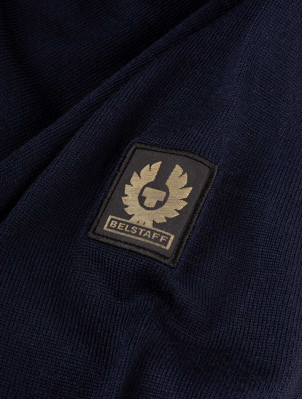 Belstaff Kelby Zip Cardigan-Dark Ink