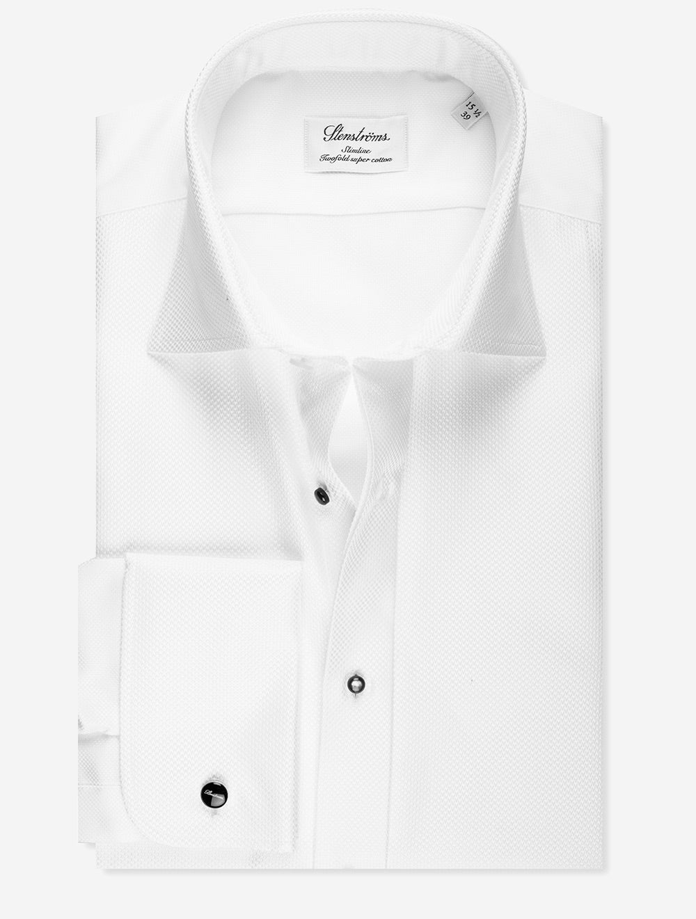 Chemise de soirée blanche cintrée