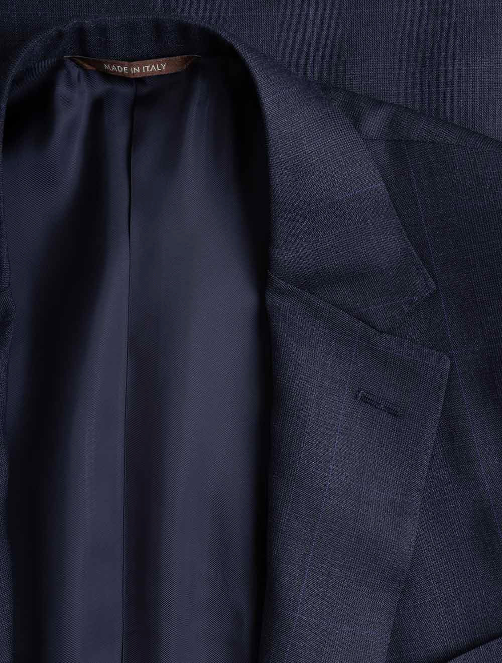 COSTUME À CARREAUX CANALI - Bleu