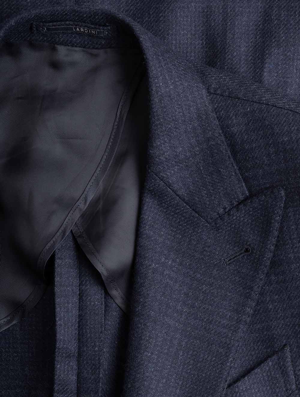 Plaid Check Sports Jacket Navy