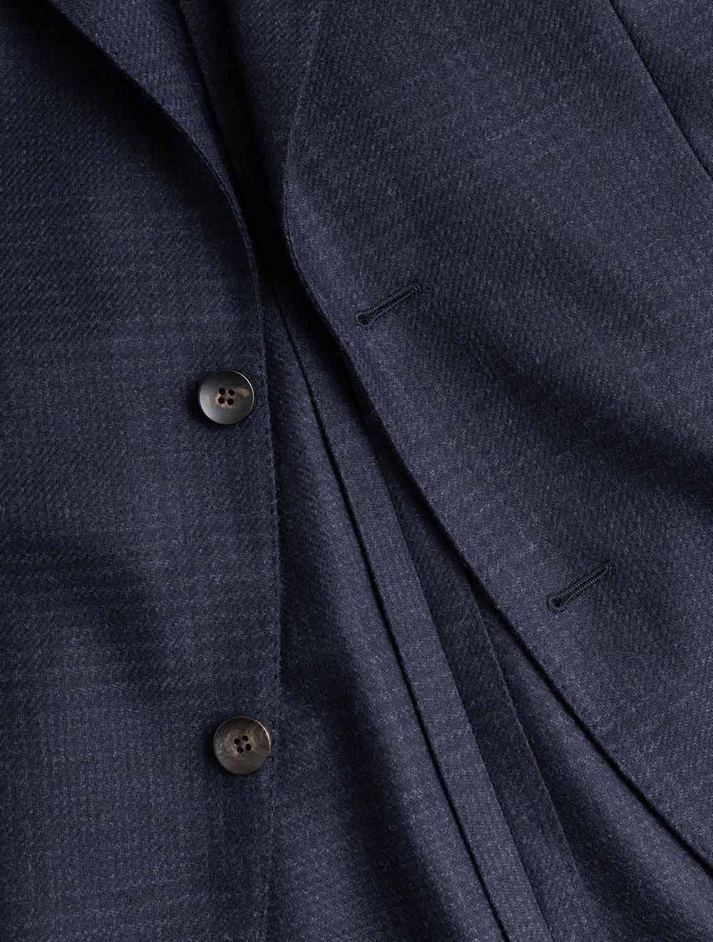 Plaid Check Sports Jacket Navy