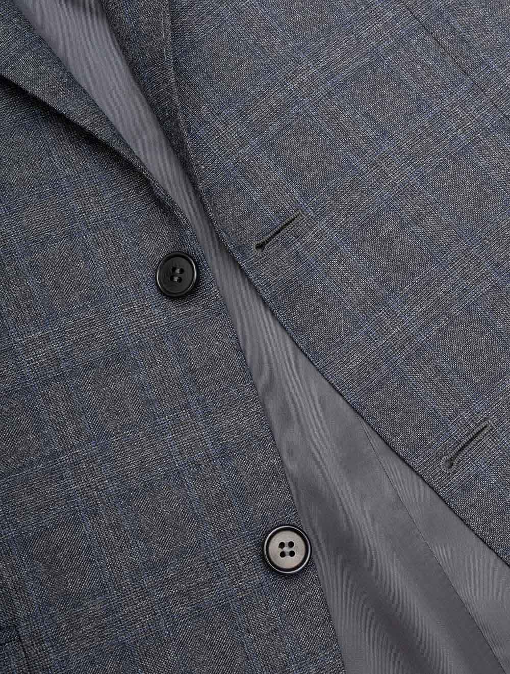 Check Suit Charcoal