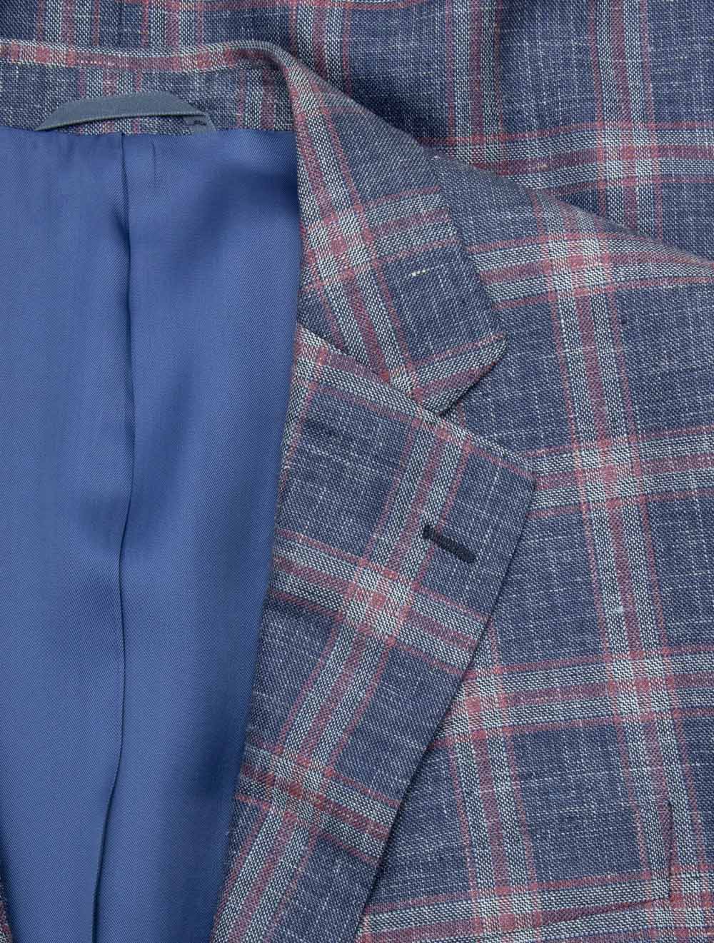 Dun1707500 Karierte Seidenmischung, Blau