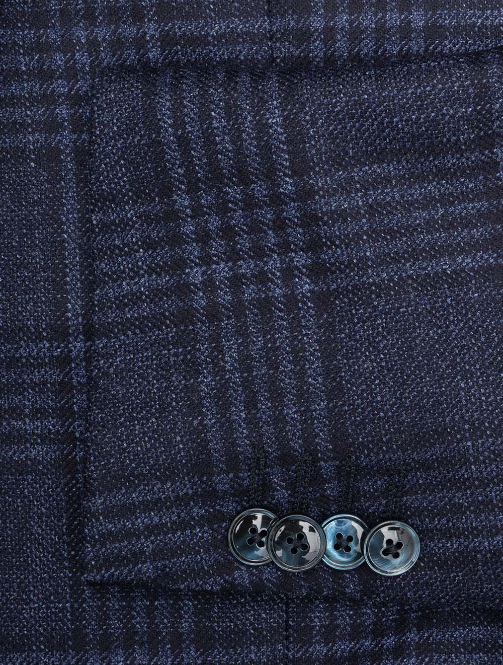 Plaid Check Jacket Blue