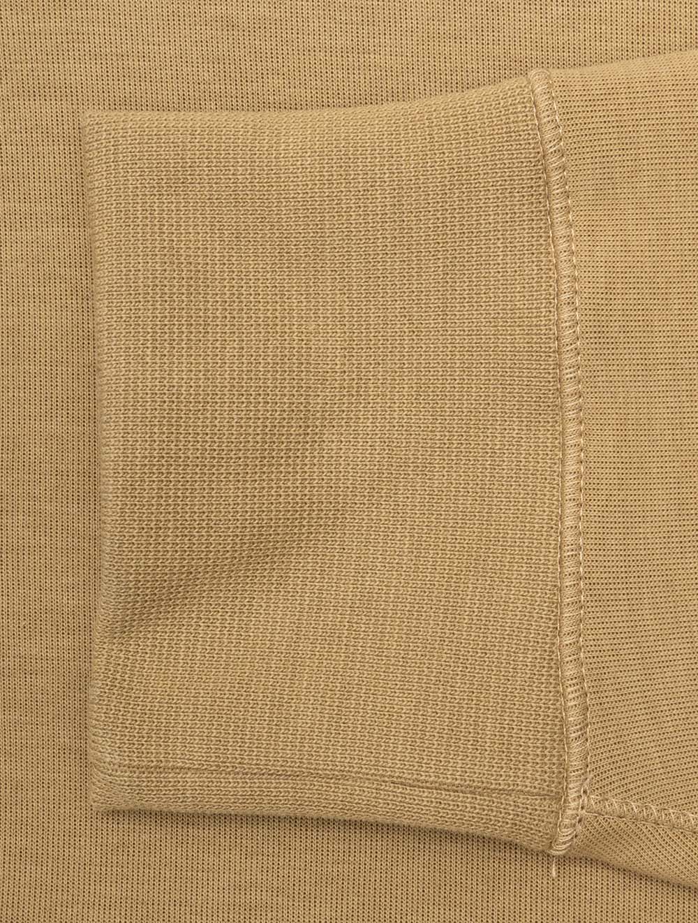 Double Knit Quarter Zip Pullover Tan