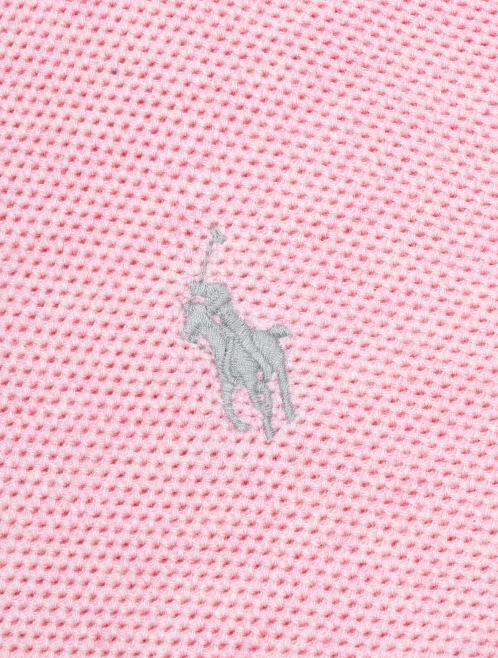 Half Zip Pique Pullover Pink