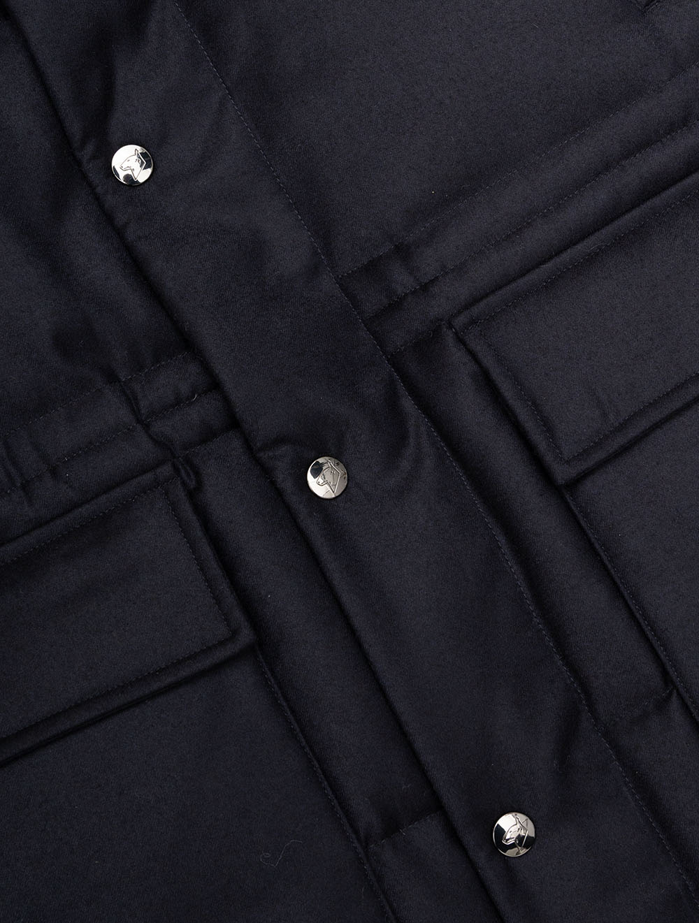 Loro Piana Storm System Hooded Coat Navy