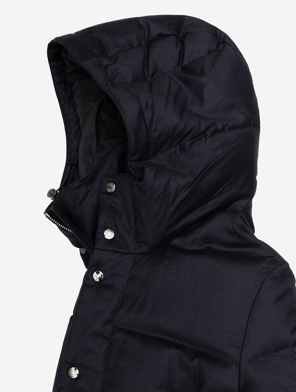 Loro Piana Storm System Hooded Coat Navy