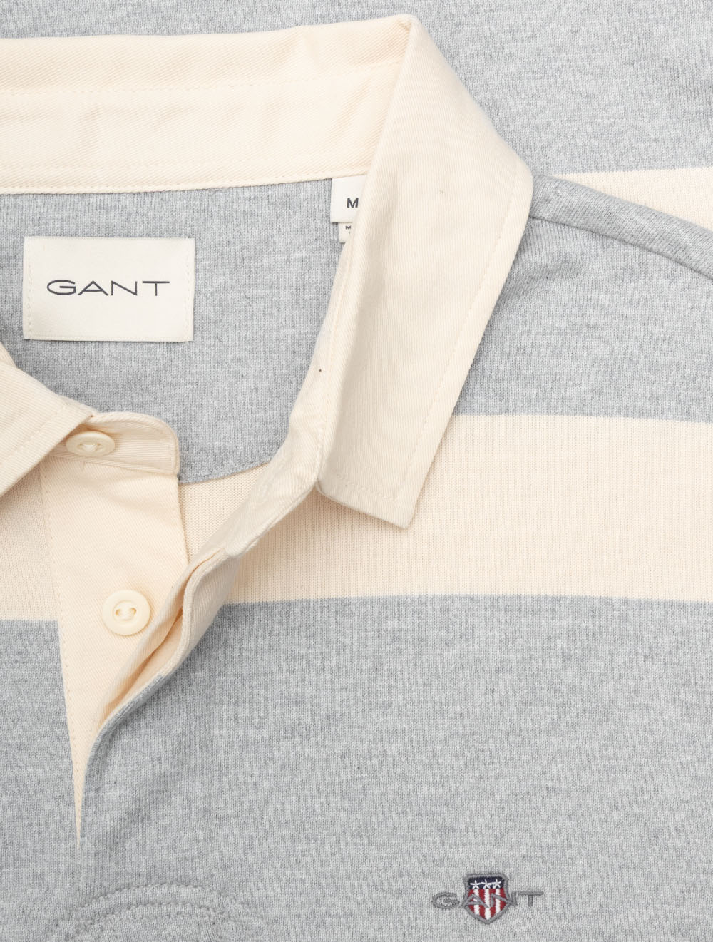 Striped Rugger Grey Melange