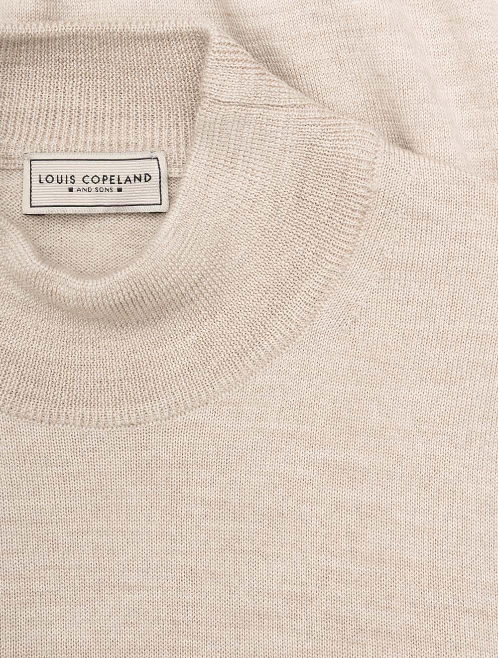 Merino Wool Mock Neck Beige