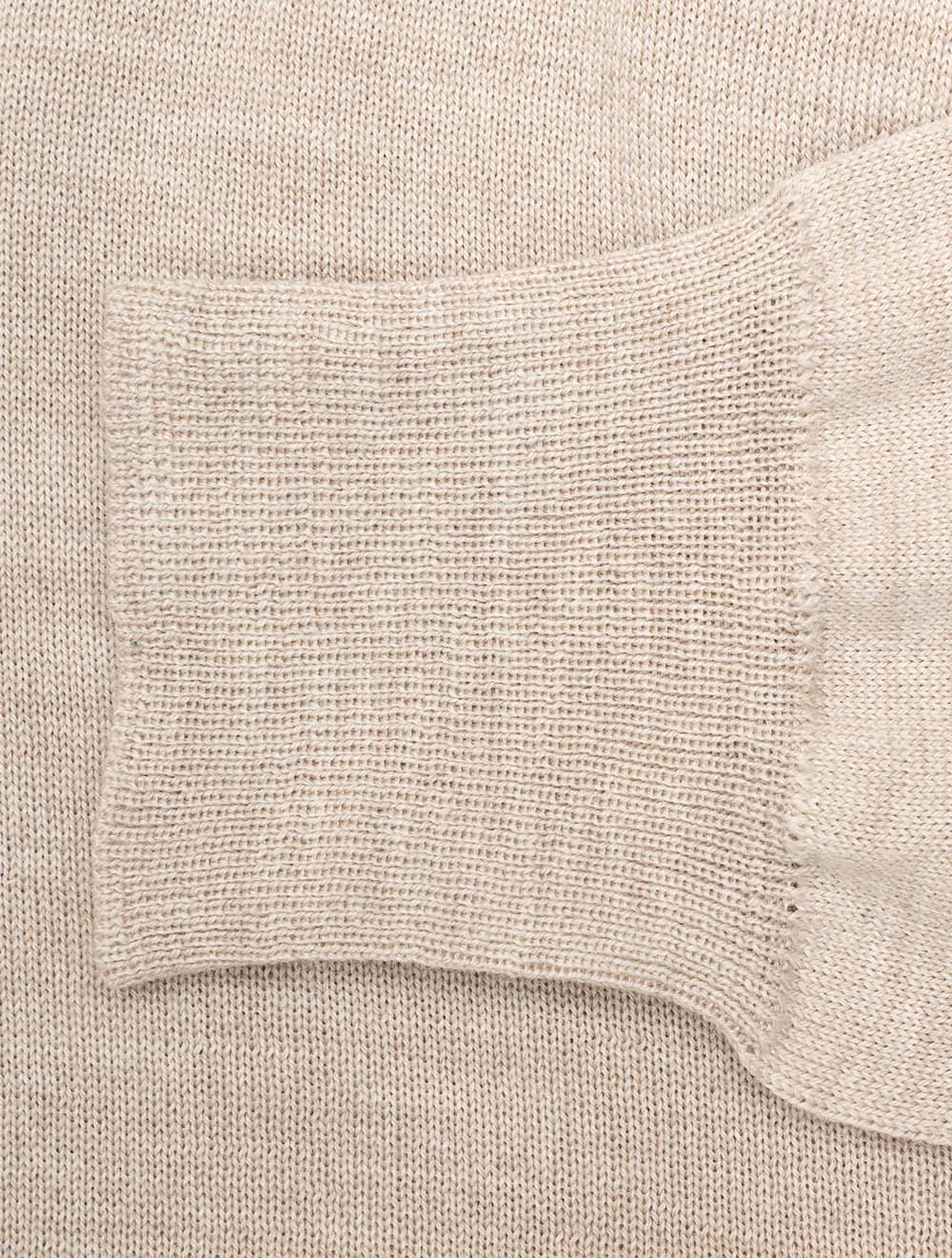 Merino Wool Mock Neck Beige