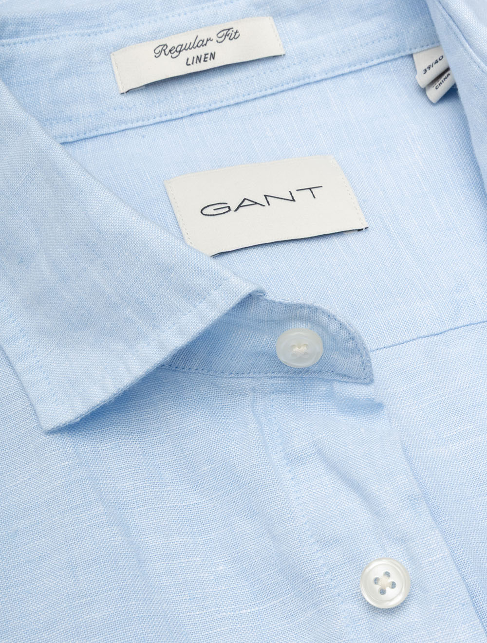 Regular Linen Shirt Sky Blue