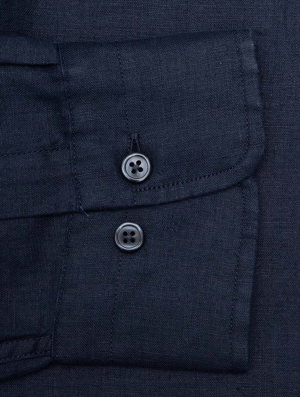Regular Linen Shirt Evening Blue