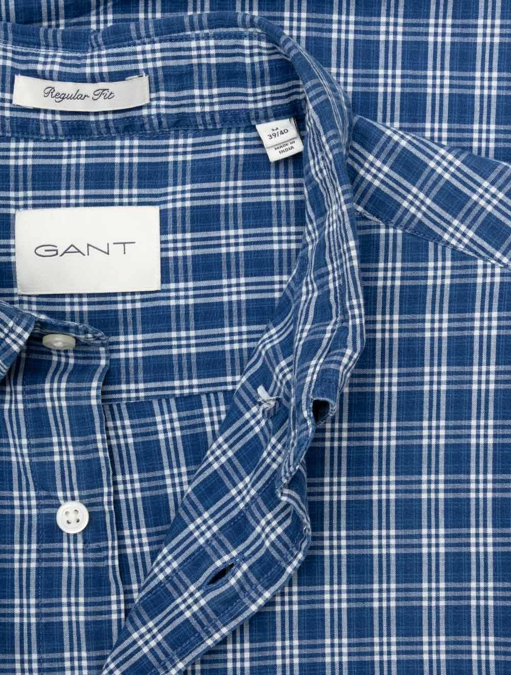 Regular Indigo Check Shirt Indigo