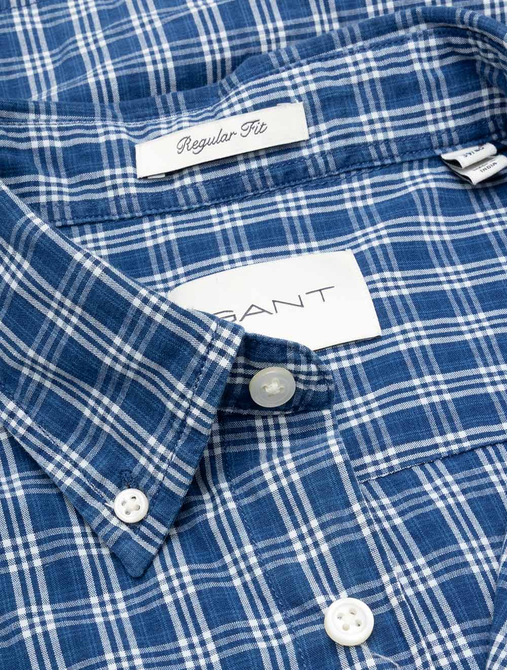 Regular Indigo Check Shirt Indigo