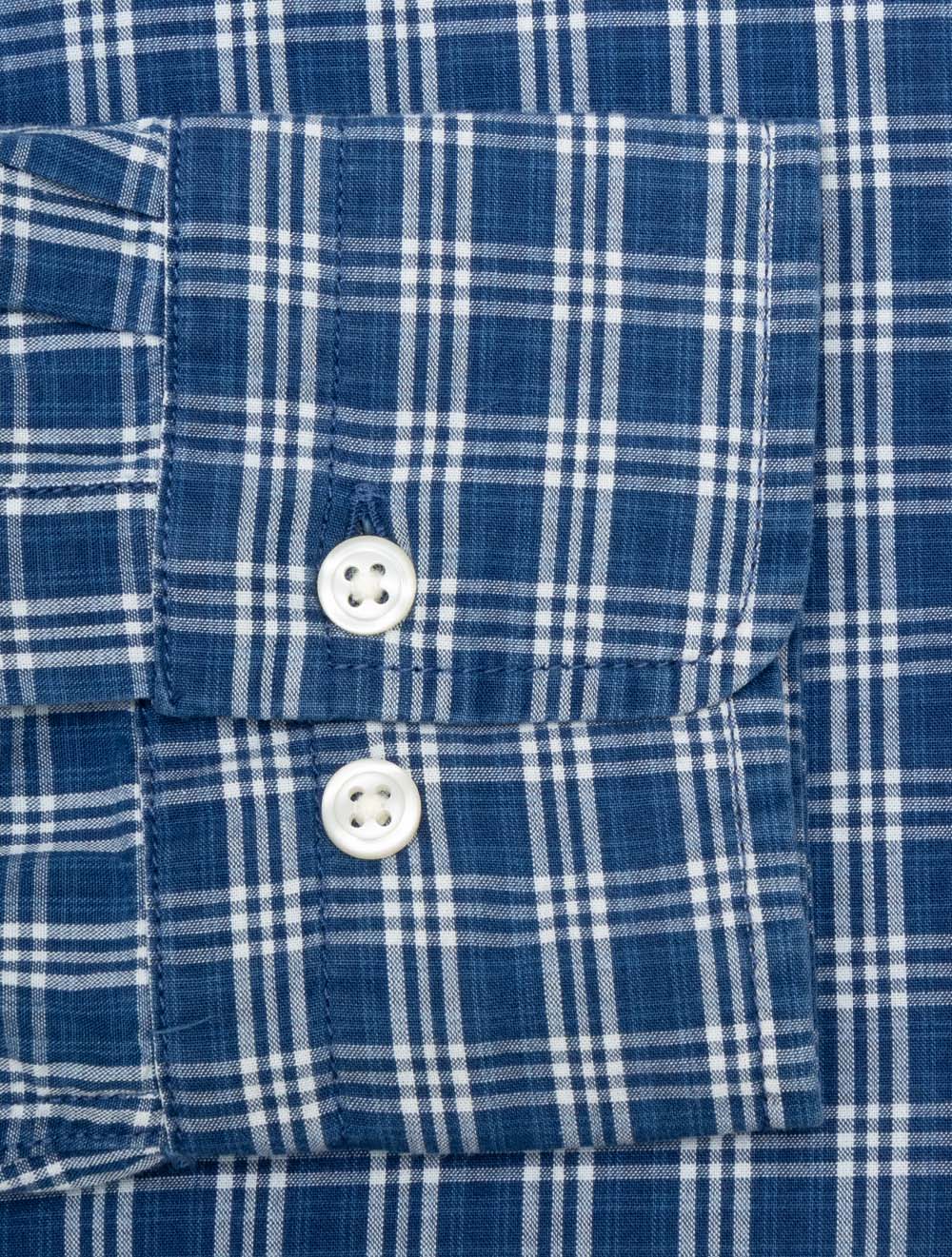 Regular Indigo Check Shirt Indigo