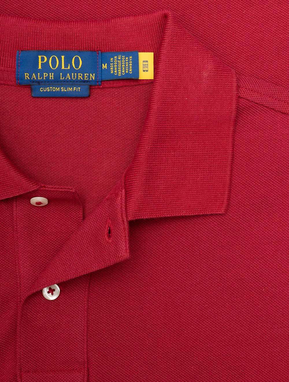 Custom Slim Fit Polo Shirt Red
