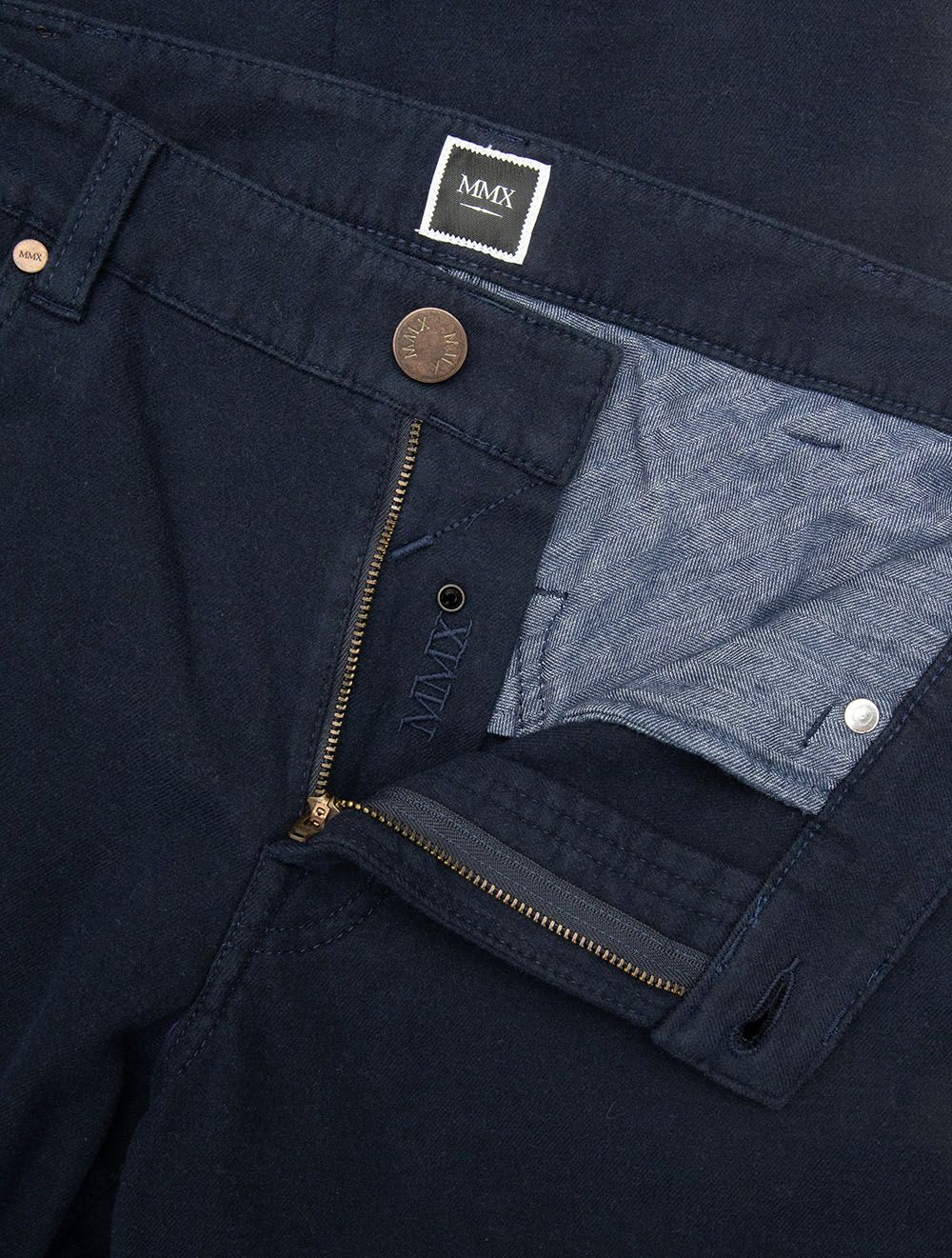 Pantalon chino Falco 5 poches bleu marine