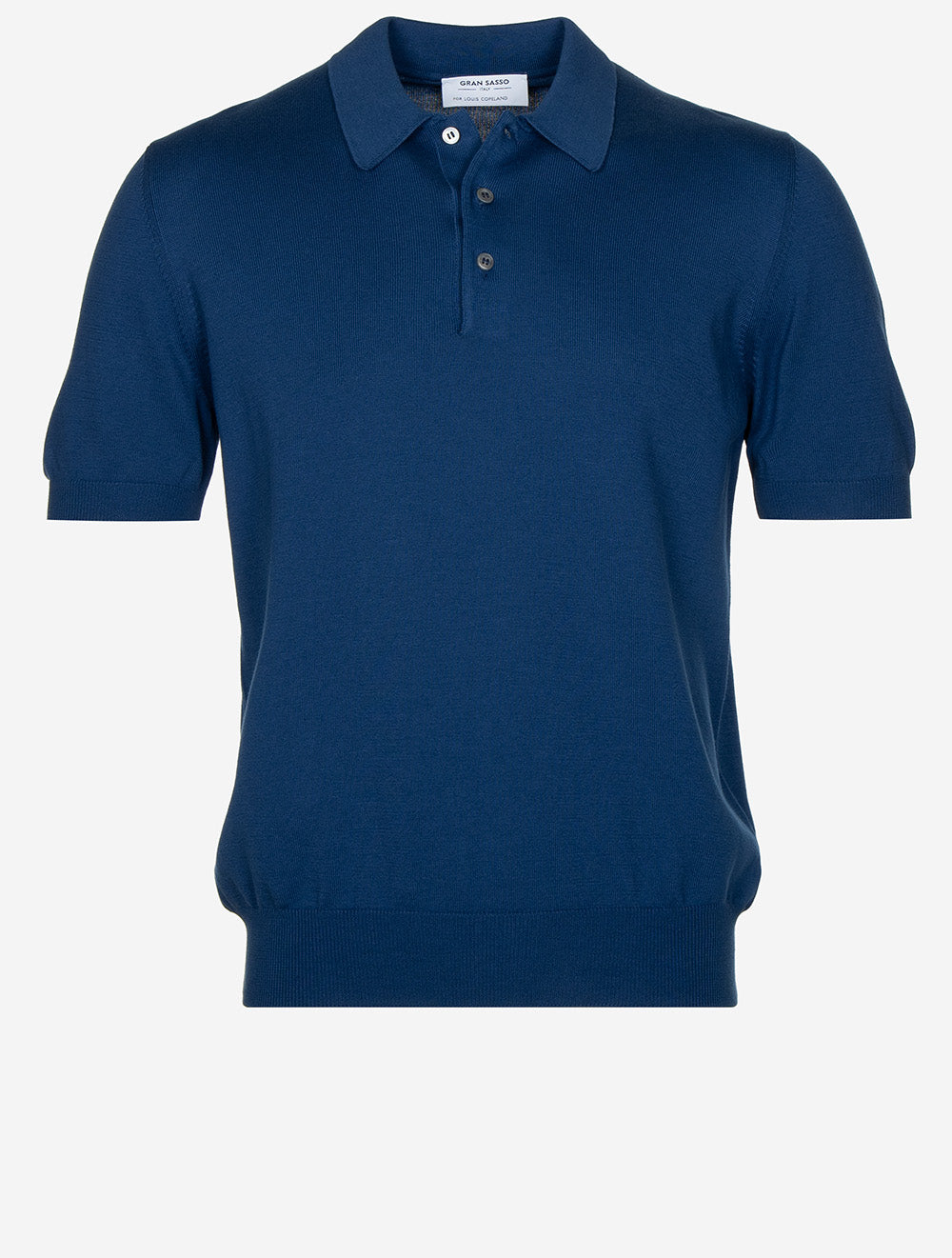 Polo de tennis en coton bleu marine