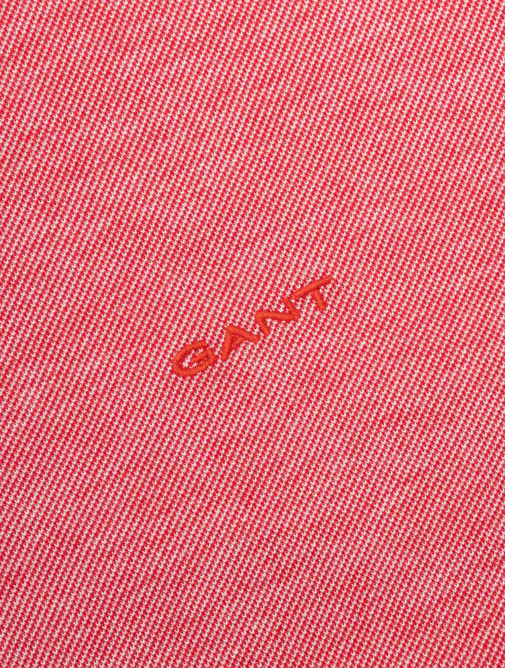 Two-Tone Short Sleeve Polo Rose Red