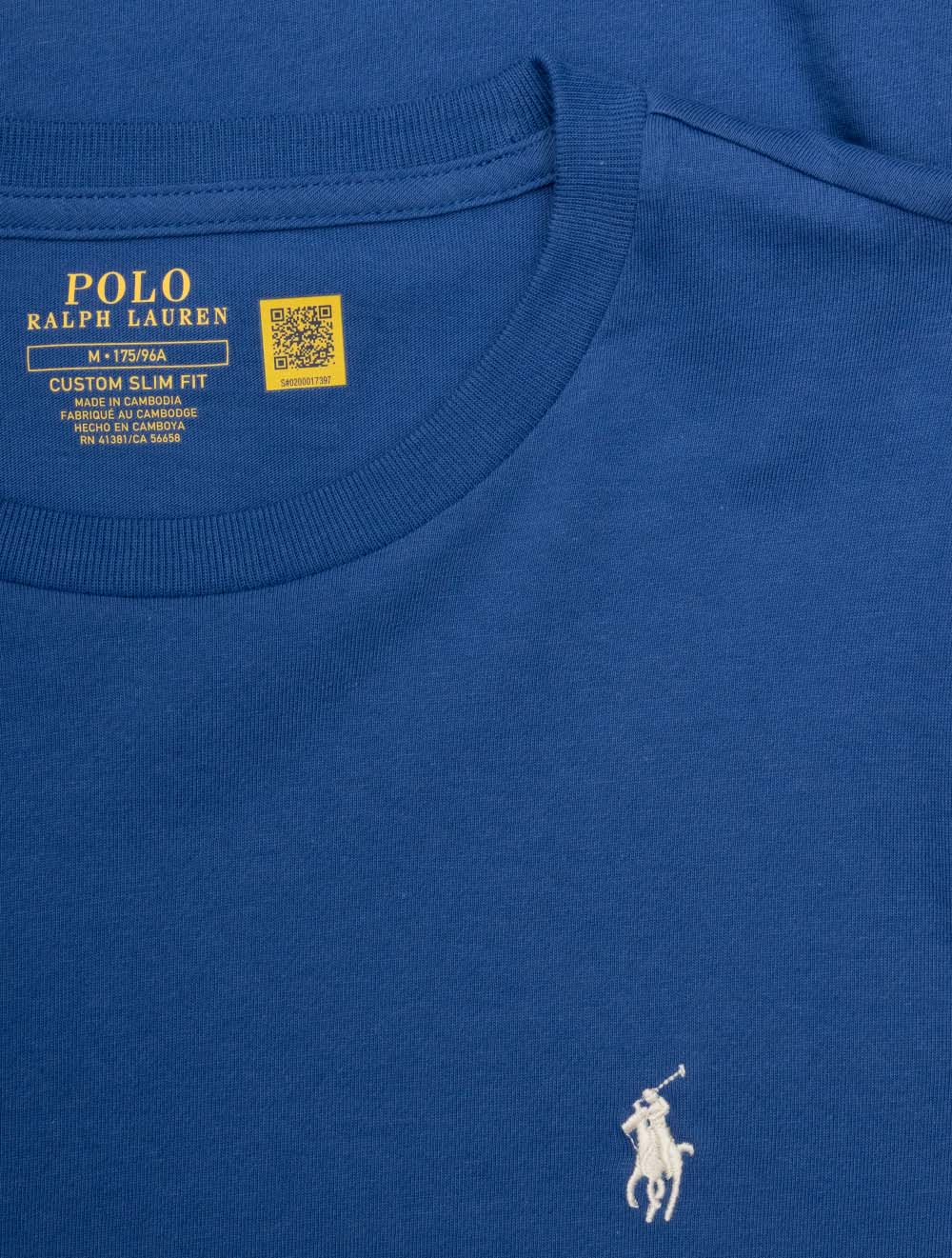 Slim Fit Crewneck T-Shirt Blue