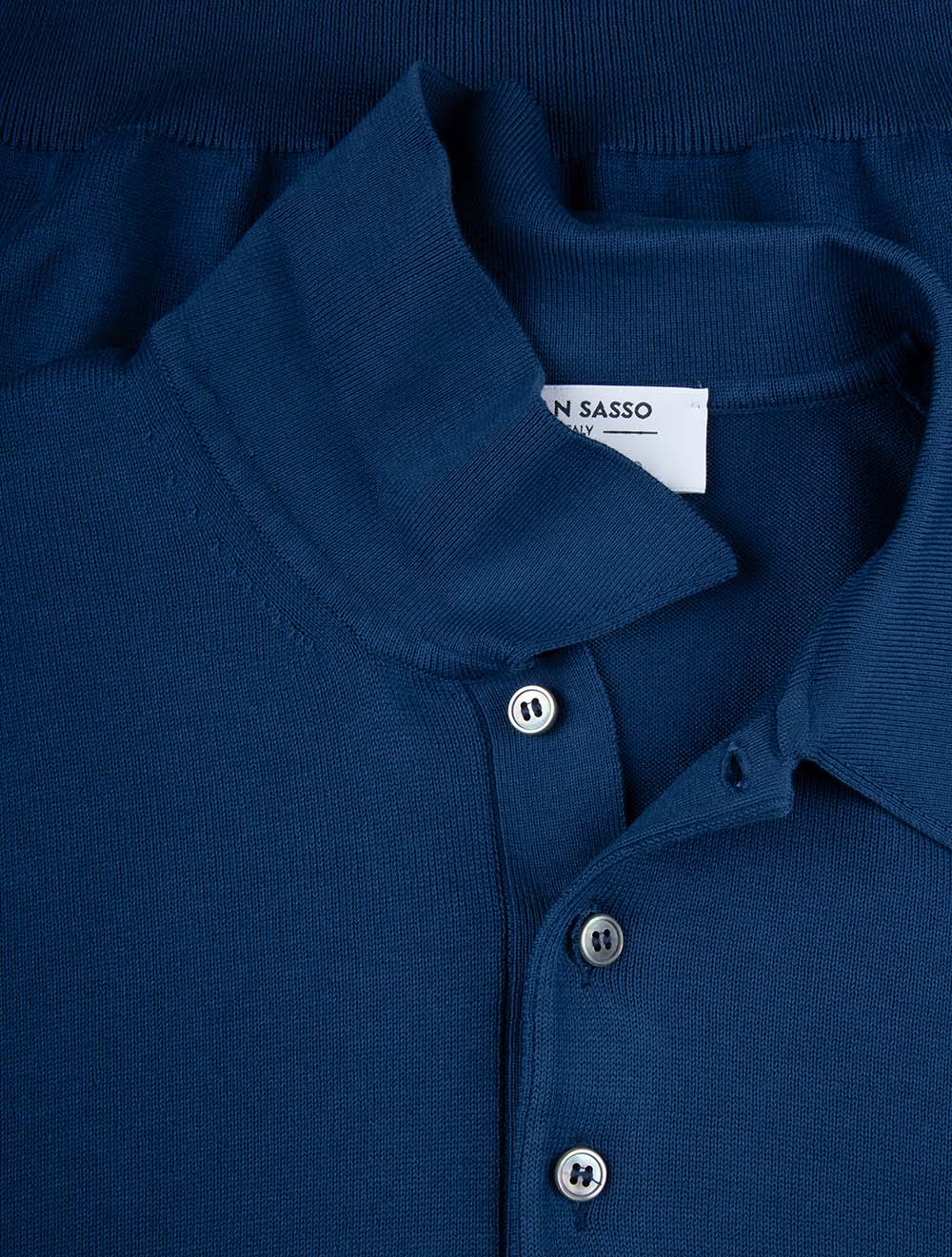 Polo de tennis en coton bleu marine