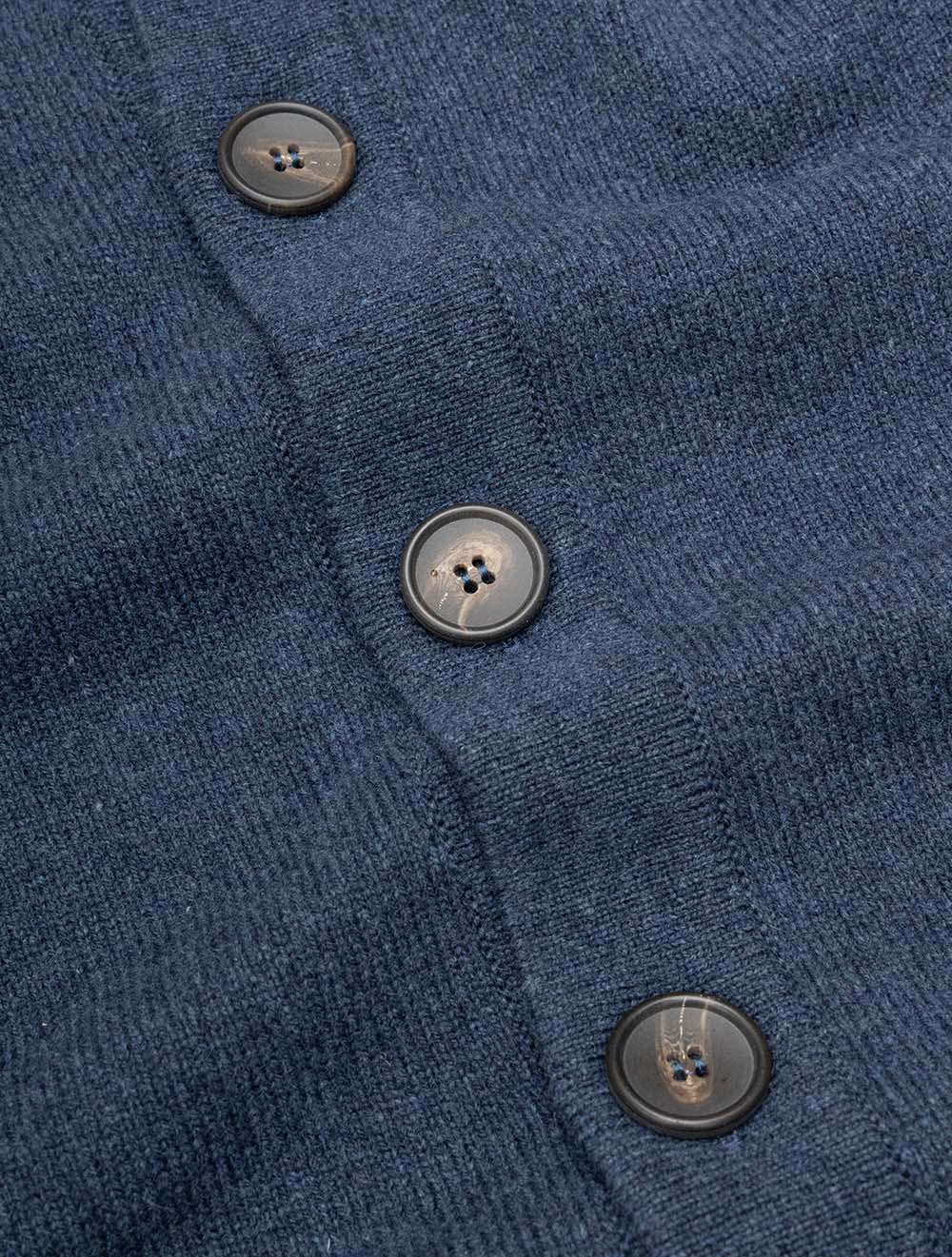 Premium Button-Up Cardigan Blue