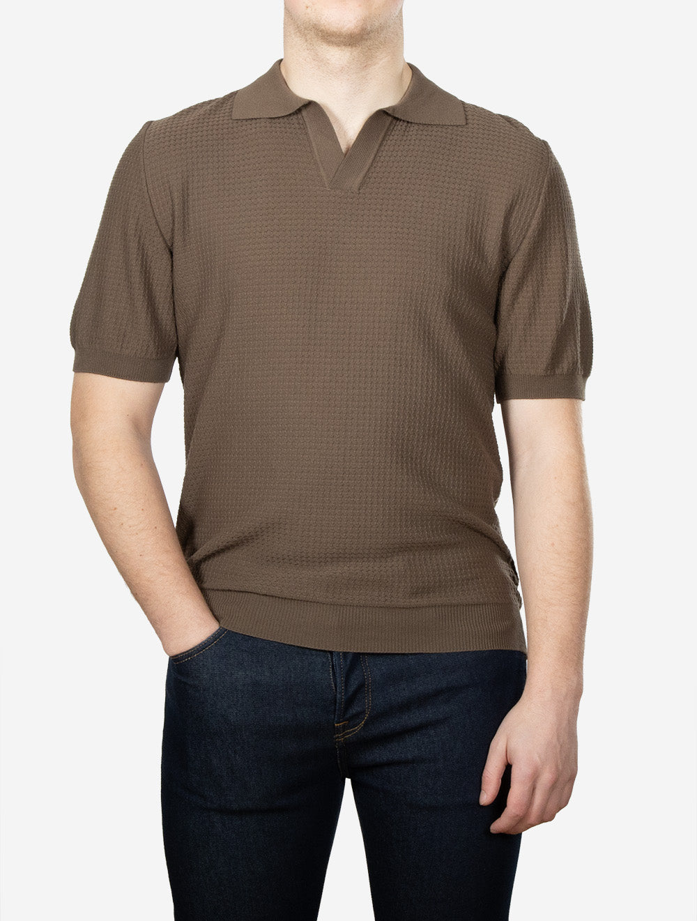 Riviera Short Sleeve Polo Brown
