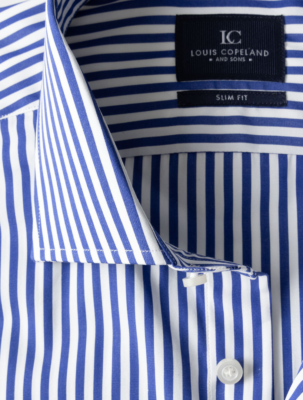 Slim Barstripe Shirt Blue