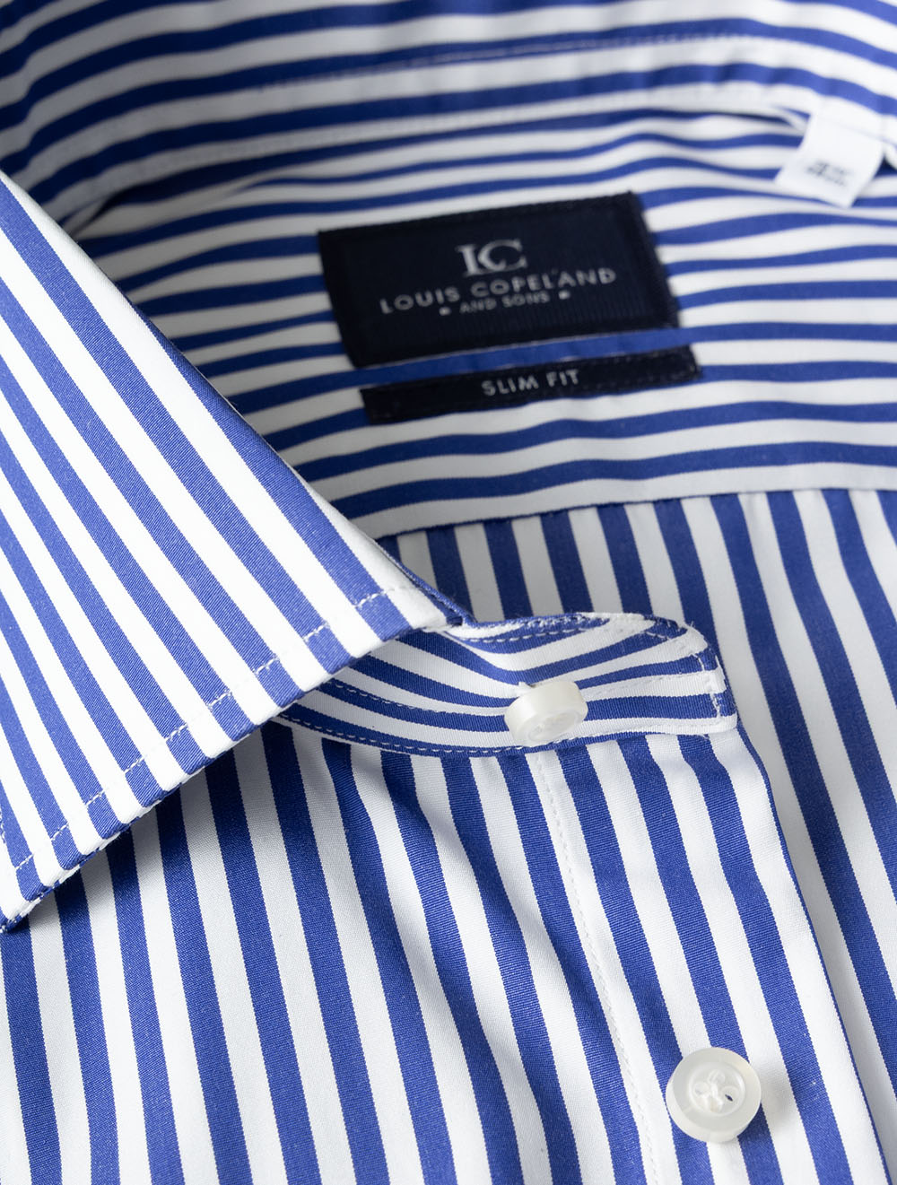 Slim Barstripe Shirt Blue