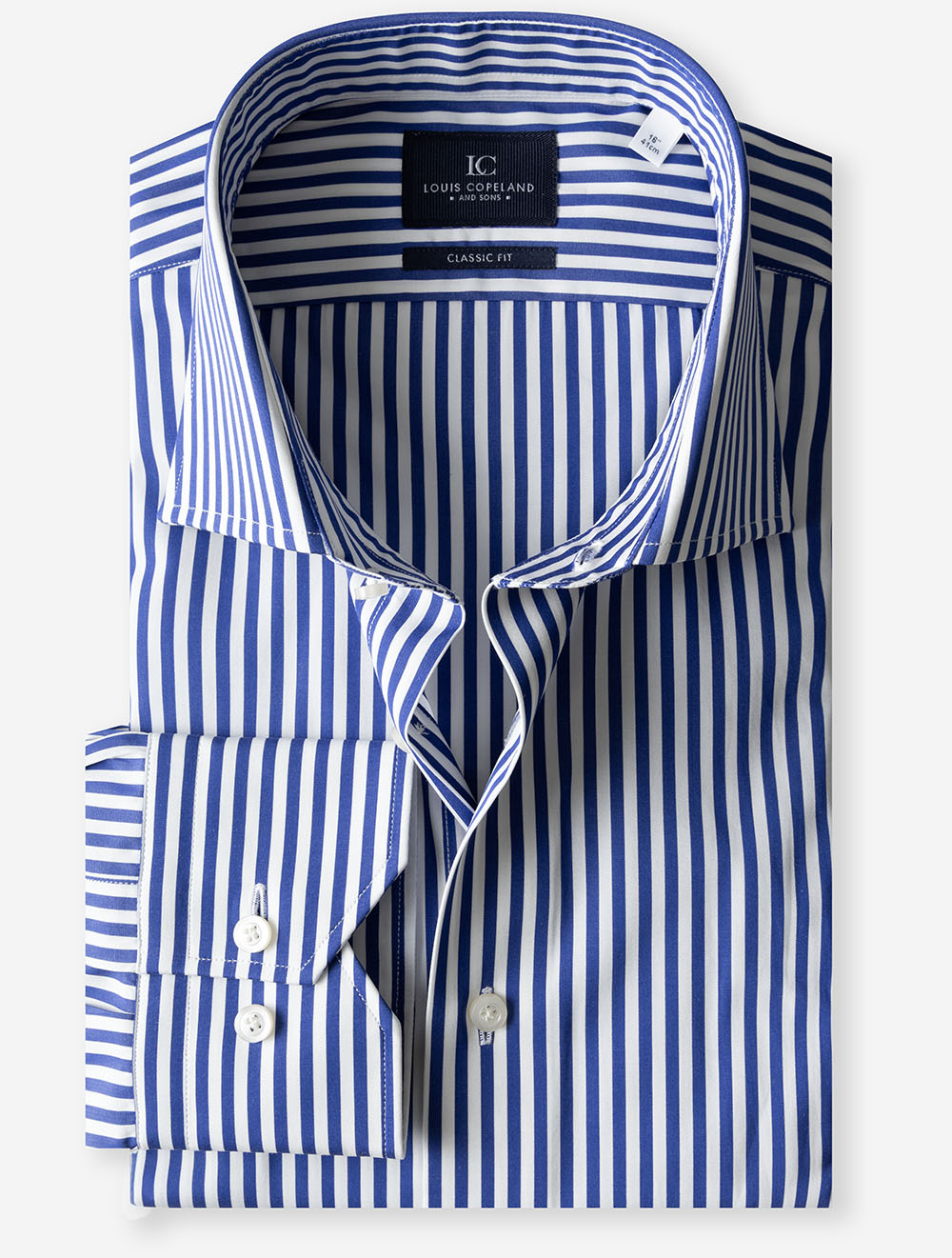 Slim Fit Barstripe Shirt Blue