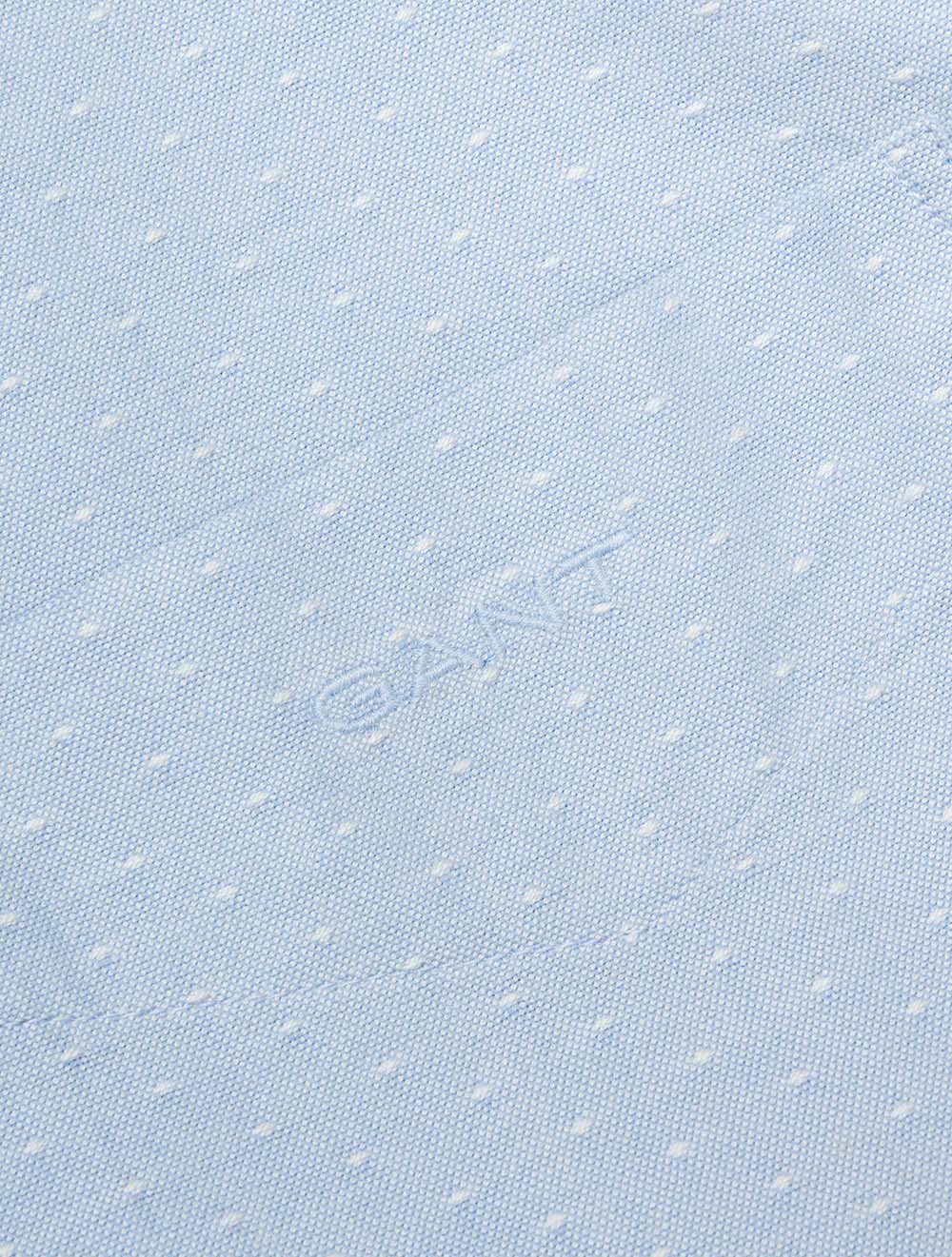 Regular Oxford Dobby Dot Shirt Light Blue