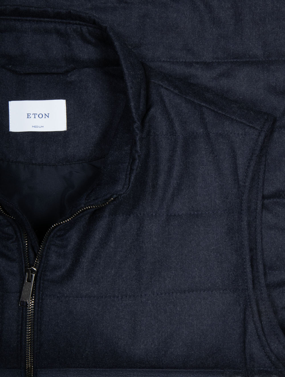 Wool Padded Gilet Navy