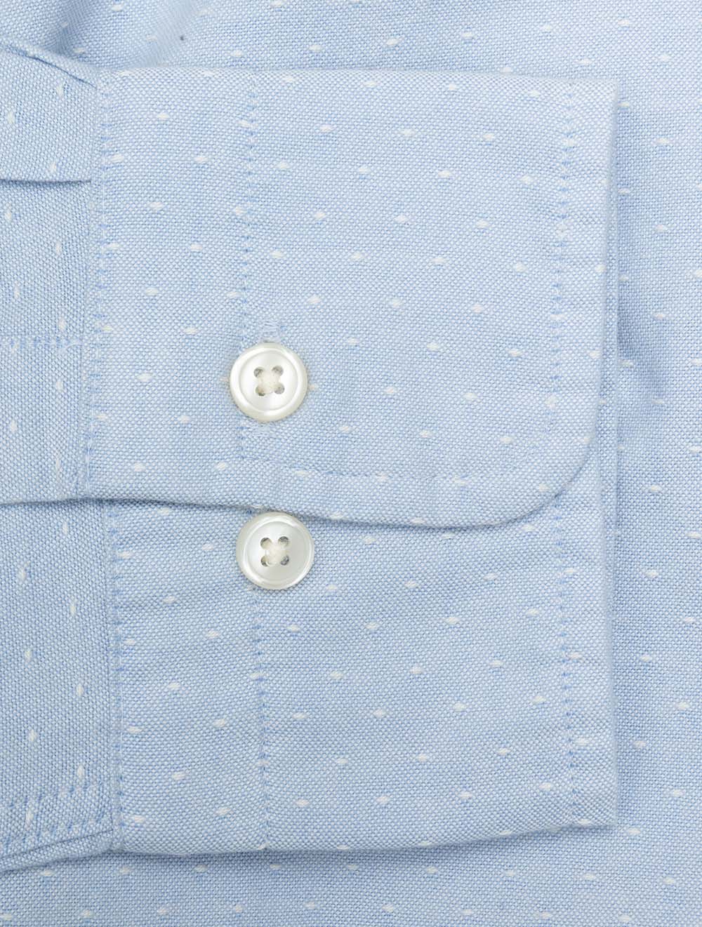 Regular Oxford Dobby Dot Shirt Light Blue