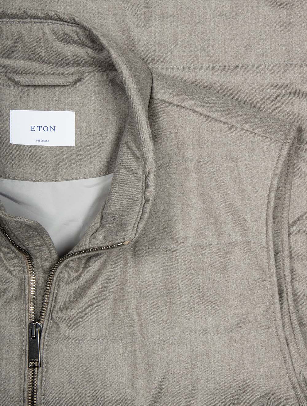 Wool Padded Gilet Grey