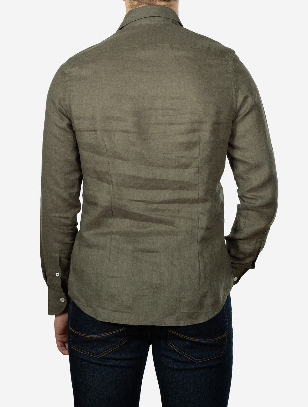 Seaside Linen Shirt Olive