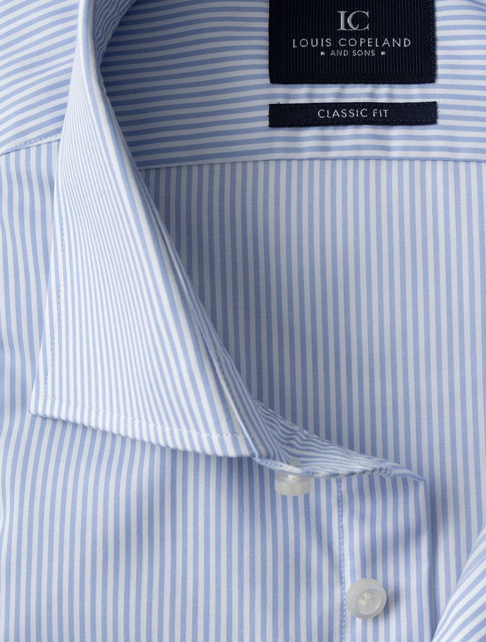 Classic Fit Stripe Shirt Blue