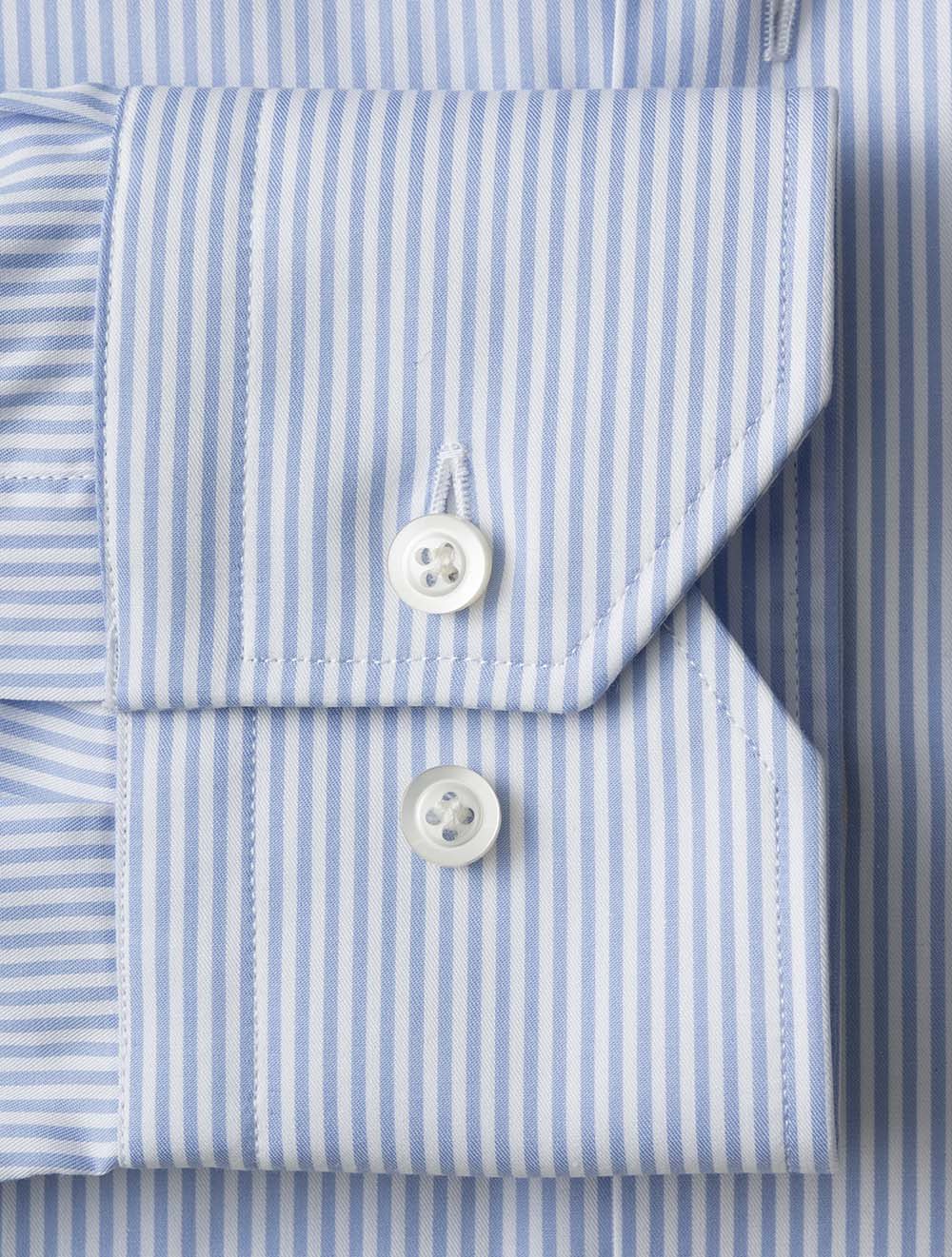 Classic Fit Stripe Shirt Blue