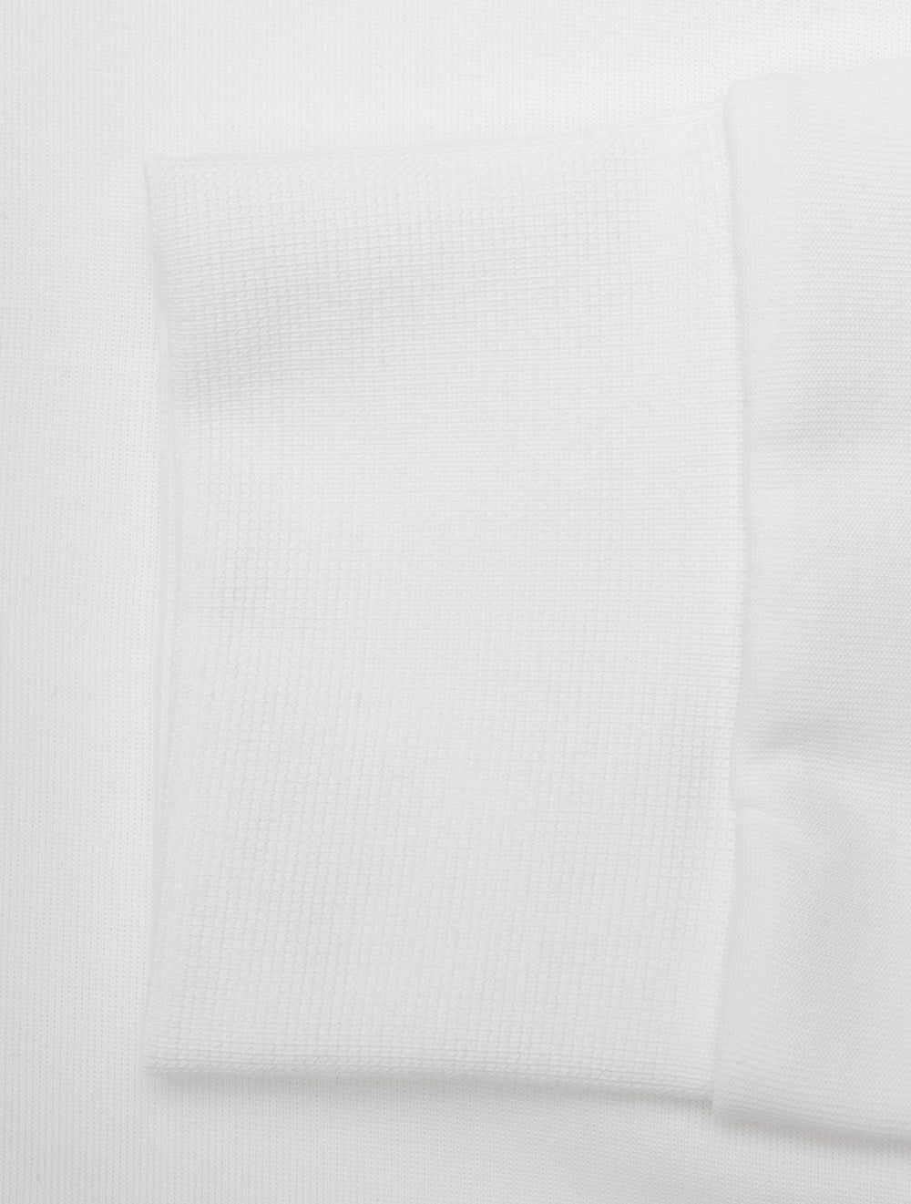 Double Knit Full Zip Hoodie White