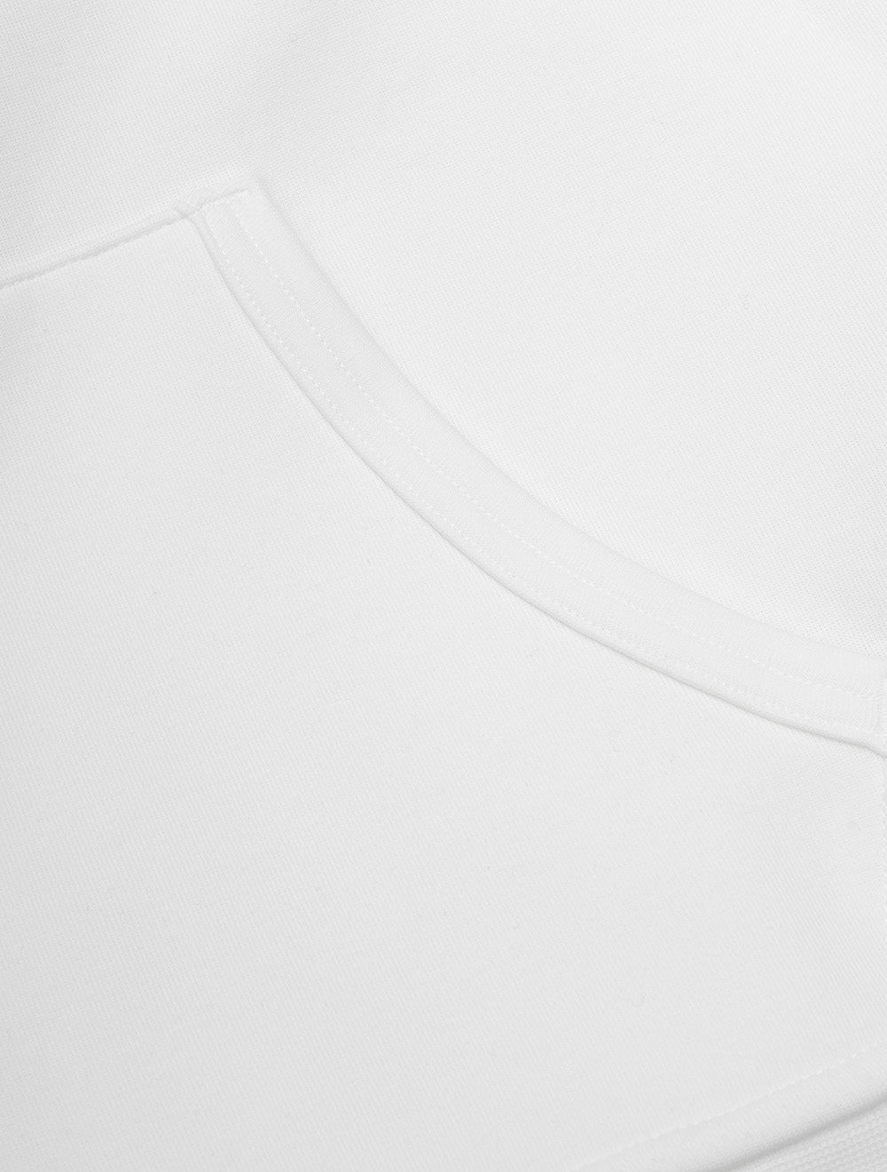 Double Knit Full Zip Hoodie White