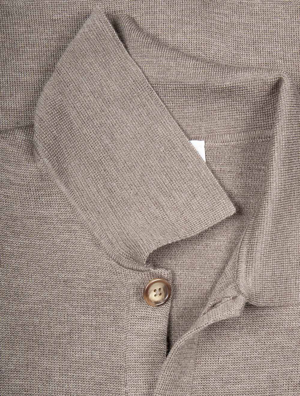 Merino Knit Overshirt Brown