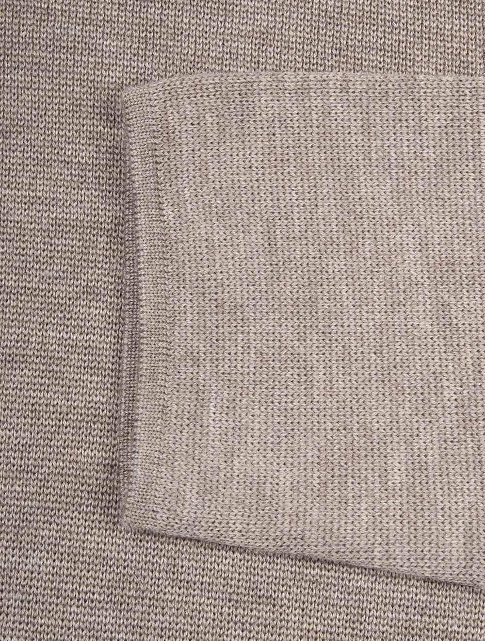 Merino Knit Overshirt Brown