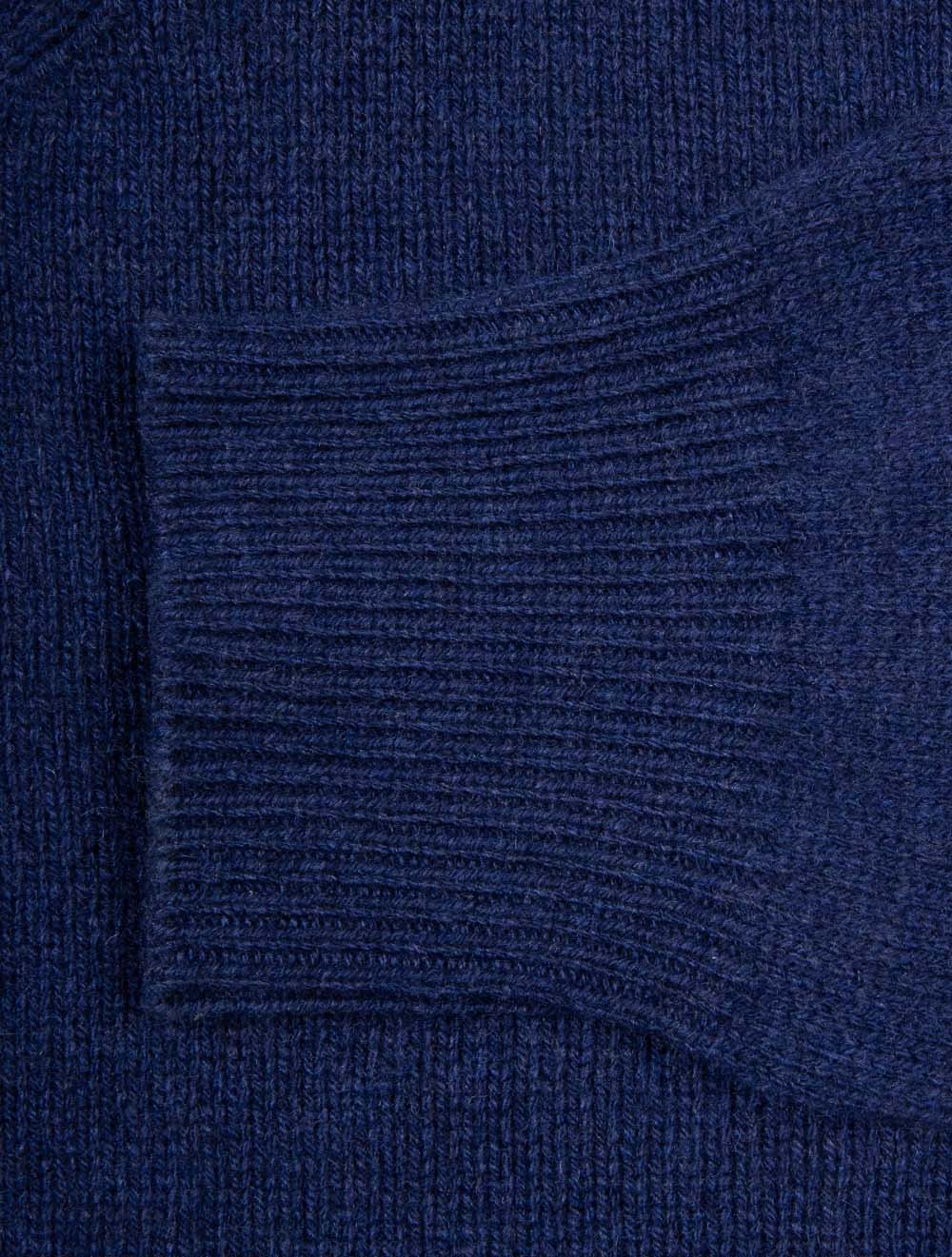 Cashmere Knit Crew Neck Blue