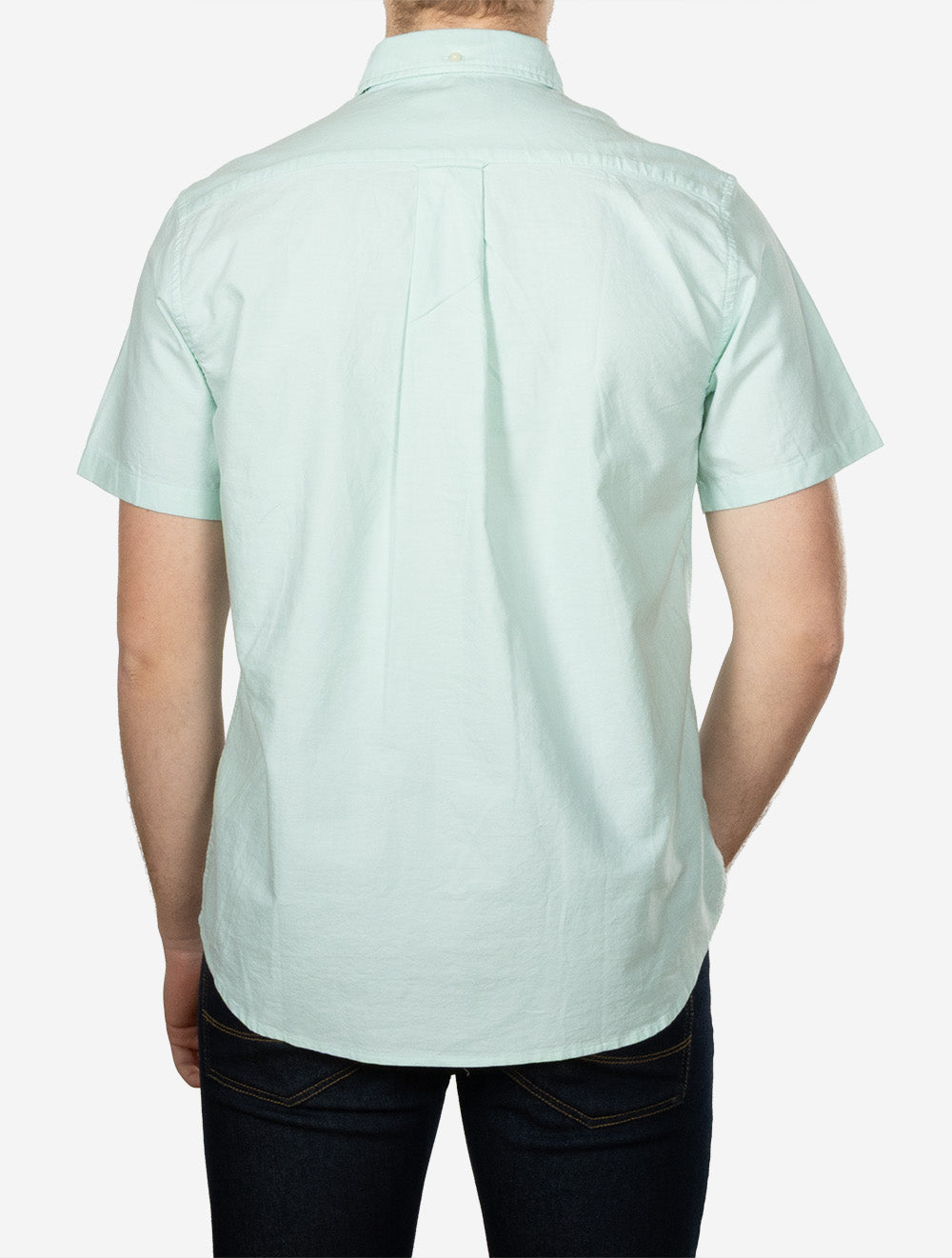 Classic Oxford Short Sleeve Shirt Washed Turquoise