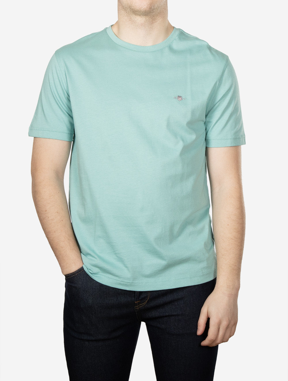 Regular Shield Short Sleeve T-Shirt Muted Turquoise