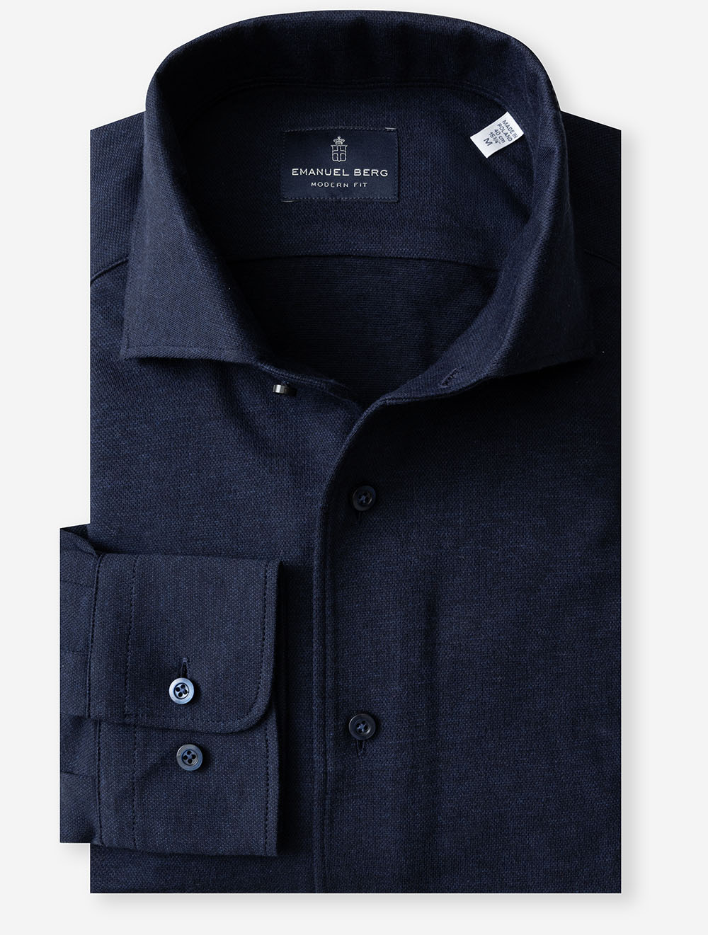 Modern Fit Jersey Shirt Navy