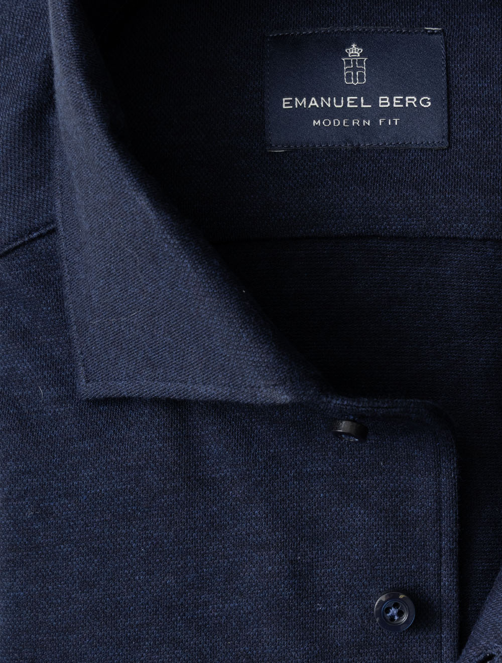 Modern Fit Jersey Shirt Navy