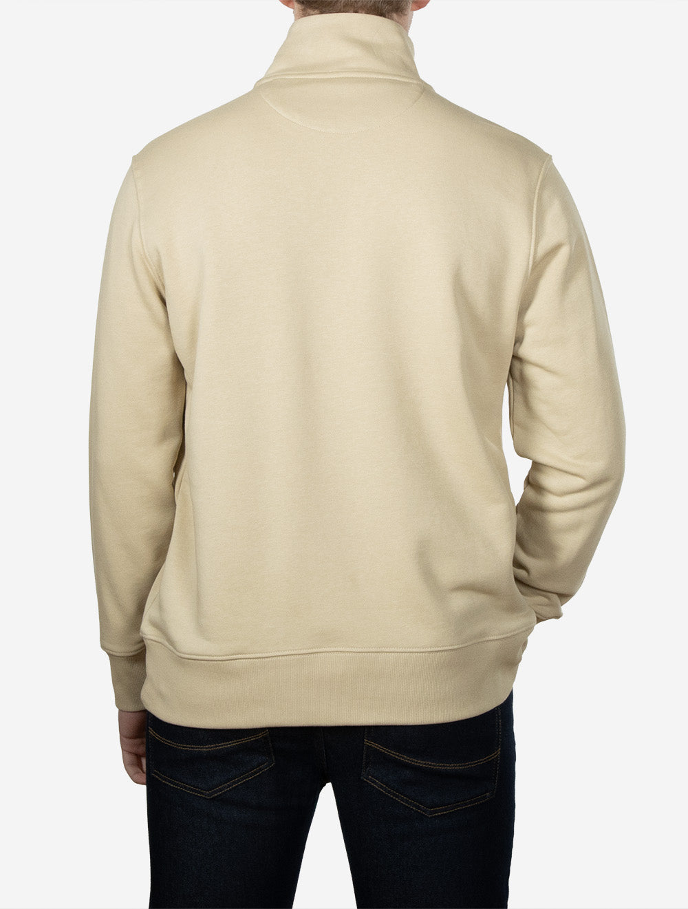 Regular Shield Half Zip Sweat Oat Beige